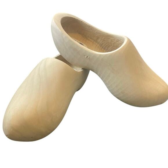 DUTCH WOODEN CLOG SHOES KLOMPEN HOLLAND SZ 39 EU USA 8.5 WOMAN 6.5 MEN FESTIVE - Picture 11 of 16
